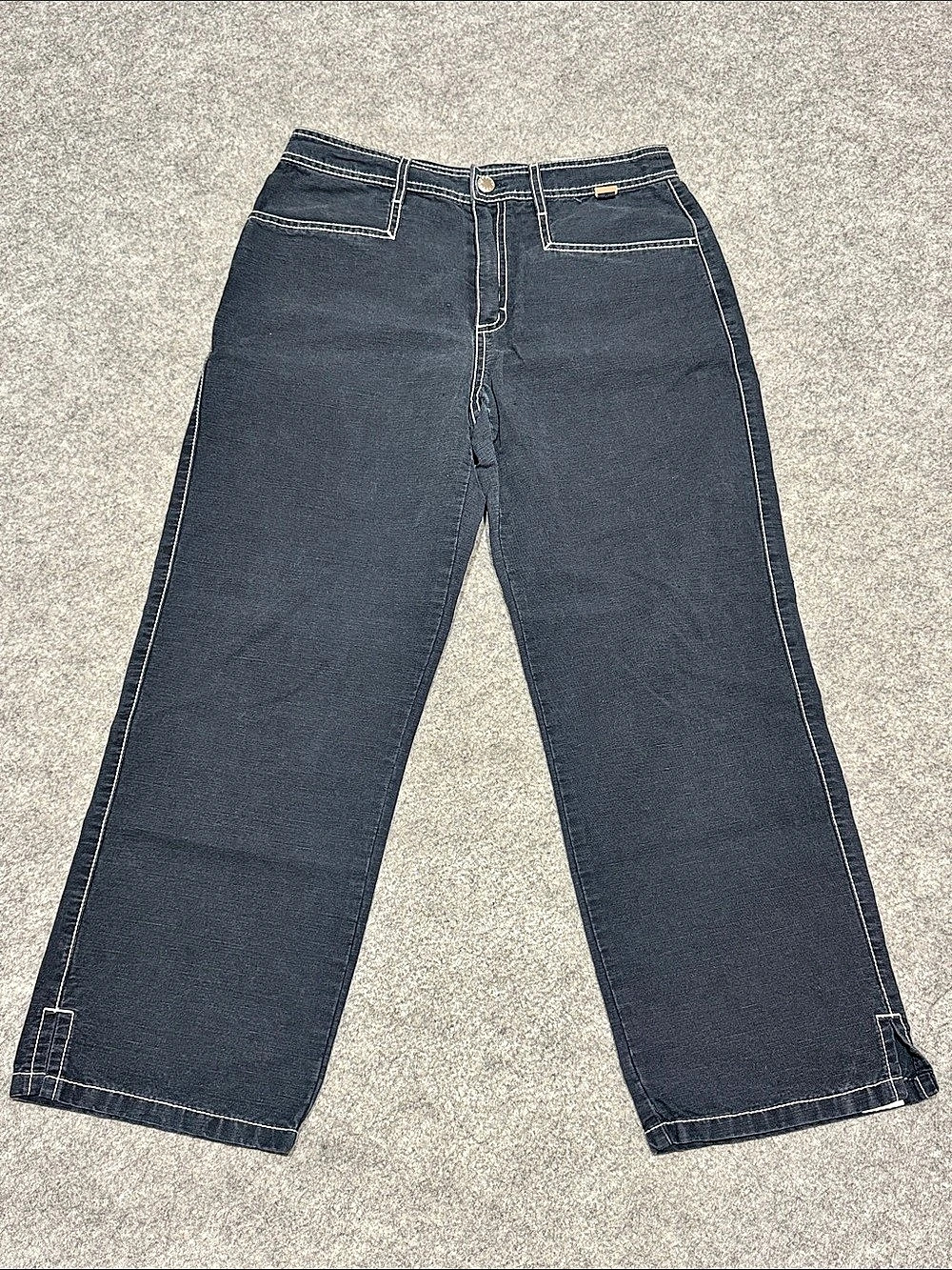 Escada Sport Wide Leg Cotton Linen Pants